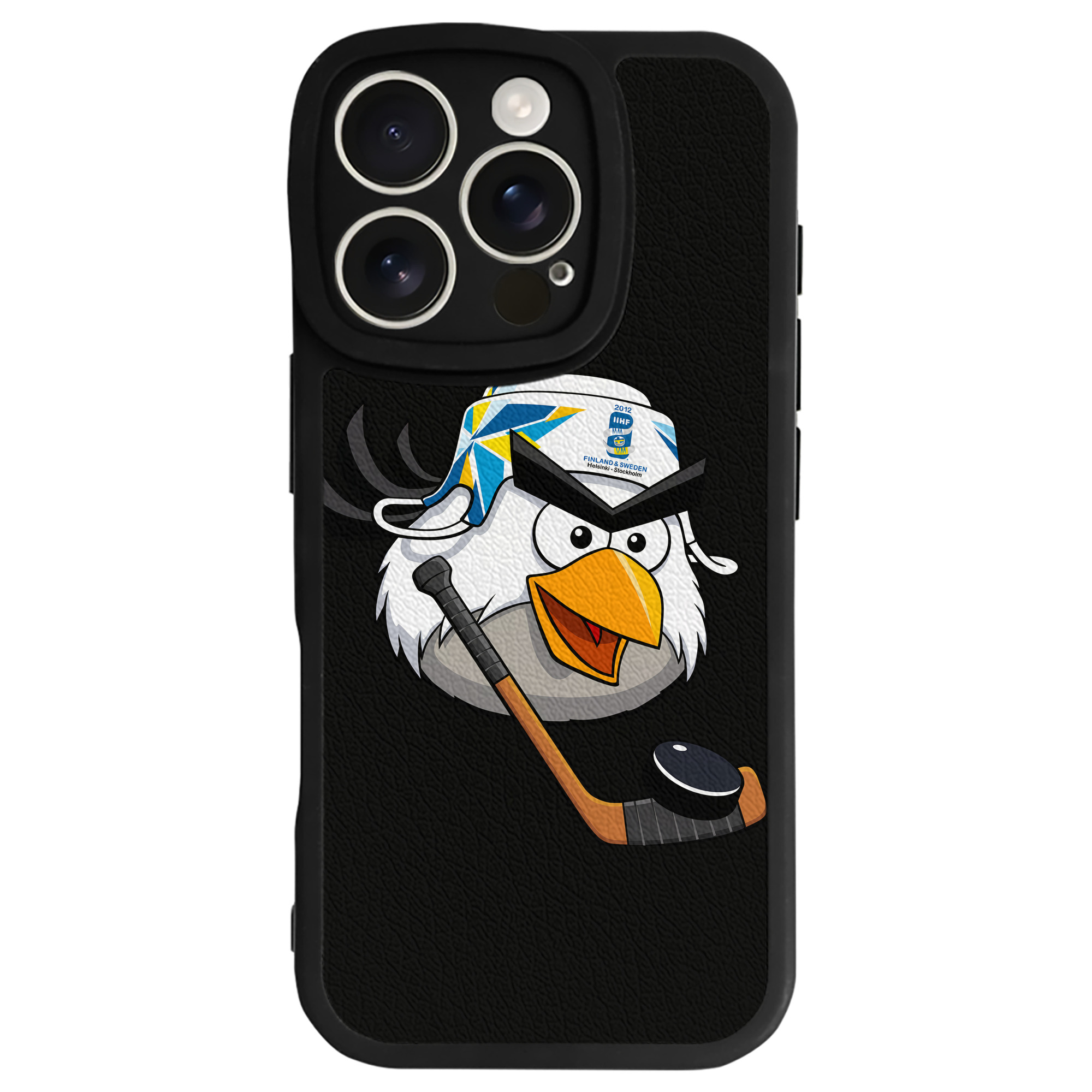 （画像用） Angry Birds アングリーバード 【iPhone 16シリーズ対応】シリコンスマホケース（レザー調） 材質：シリコン